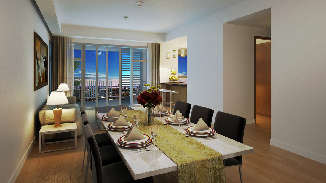 Park Point Residences - Dining Area Artist Perspective